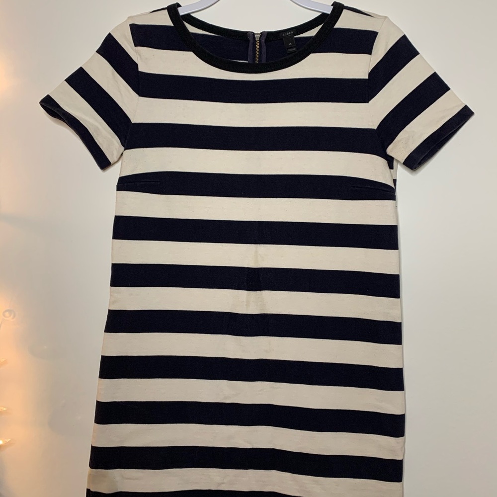J. Crew striped shift dress